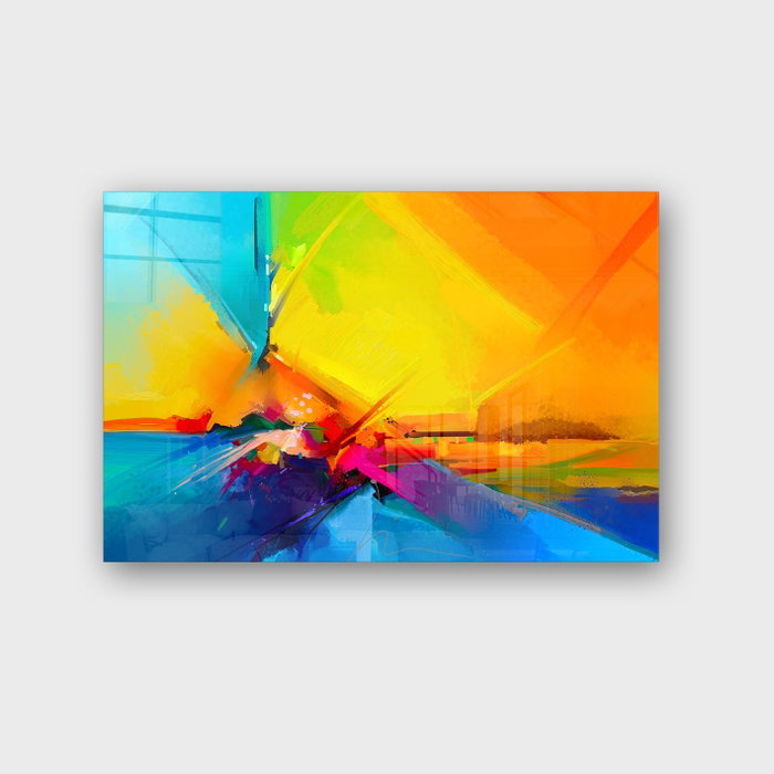 Wallity Pintura decorativa de vidrio templado Multicolor 40 x 60 cm